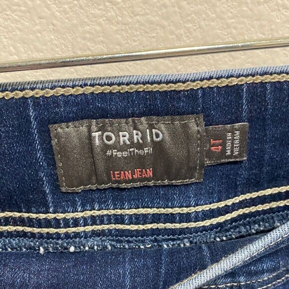 Torrid Lean Jean Jeggings Blue Stretch Denim Women’s Plus 4T 26 Tall - Picture 2 of 11